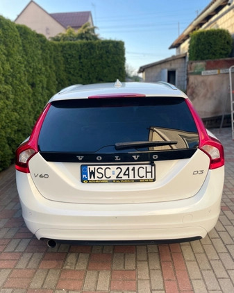 Volvo V60 cena 55000 przebieg: 192462, rok produkcji 2016 z Warszawa małe 172